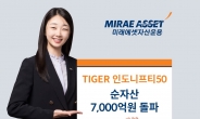 미래에셋 TIGER 인도니프티50 ETF, 순자산 7000억 돌파