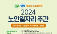 복지부, 23~27일 ‘2024 노인일자리 주간’ 운영