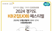 국민은행, ‘2024 경기도 KB굿잡(JOB) 페스티벌’ 8일 개최