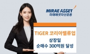 TIGER 코리아밸류업 ETF, 상장당일 개인·기관 순매수 300억 달성