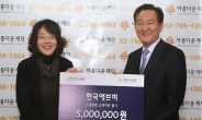 한국애브비, 건강소외 이웃에 성금 1000만원 전달