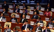 [헤럴드포토] 피켓시위 하는 자유한국당