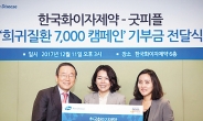 한국화이자 ‘희귀질환 7000 캠페인’ 기금 전달