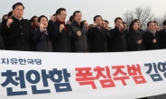 한국당, 청와대 항의 방문 “김영철 방남 철회” 총공세