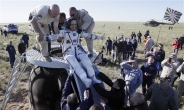 168일 우주정거장 임무끝 우주인 3명 ‘무사귀환’