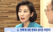 나경원 “박 전 대통령 탄핵? 정권 안놓치려다 더 버리게 됐다”