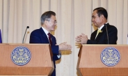 文 대통령, 태국 총리와 정상회담…“지소미아 체결로 긴밀한 협력”