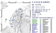 대만 규모 5.3 지진…타이베이서 진동 감지