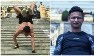 [영상] ‘물구나무 서서 계단 빨리 내려가기’ 세계 신기록 깬 네팔 ‘이 남자’