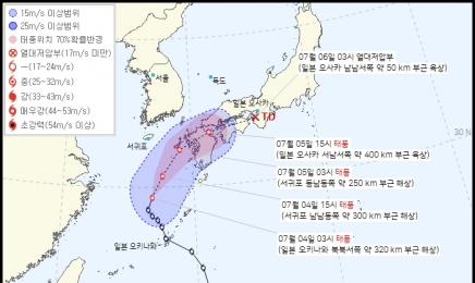 광주·나주·화순·담양, 폭염경보…대풍 에어리, 북상