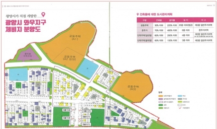 광양제철 옆 와우지구 준주거용지 5필지 공개매각