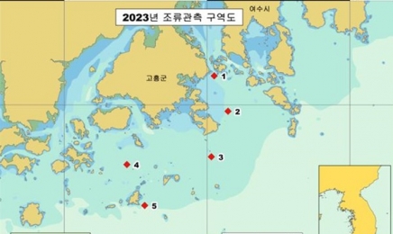 국립해양조사원, 여수·고흥 남해안 조류 관측