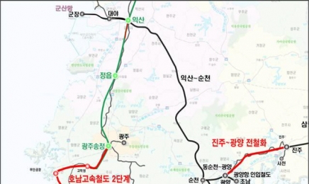 호남권 철도 3개사업 1935억원 투입…‘2025년 호남고속철 2단계 개통·서울-목포 2시간’