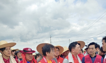 국민의힘 광주시·전남도당, 익산 수해 현장 찾아…‘지도부와 함께 복구 활동’