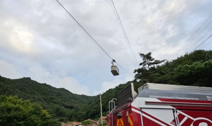 전남 해남 두륜산 케이블카 멈춰…승객 30명 2시간 ‘고립’