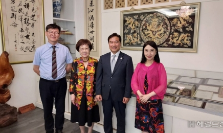 한국 찾는 뤼쉬렌 전 대만부총통 “평화와 경제 두마리토끼 잡자”