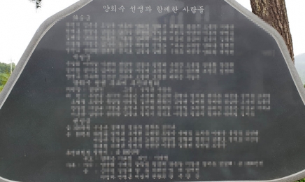 ‘추모비 건립 기부’ 화순군수·군의회 의장 등 6명 송치