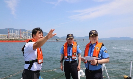 최경근 여수해양경찰서장, 광양항 국가산단 치안 점검