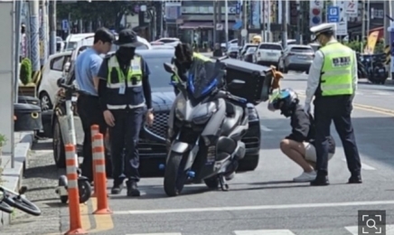 순천 도심서 굉음 내며 질주한 폭주족 17명 뒤쫓아 검거