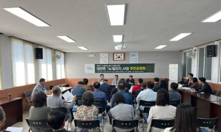 담양군, 대전면 대치지구 뉴빌리지 사업 공모사업 도전