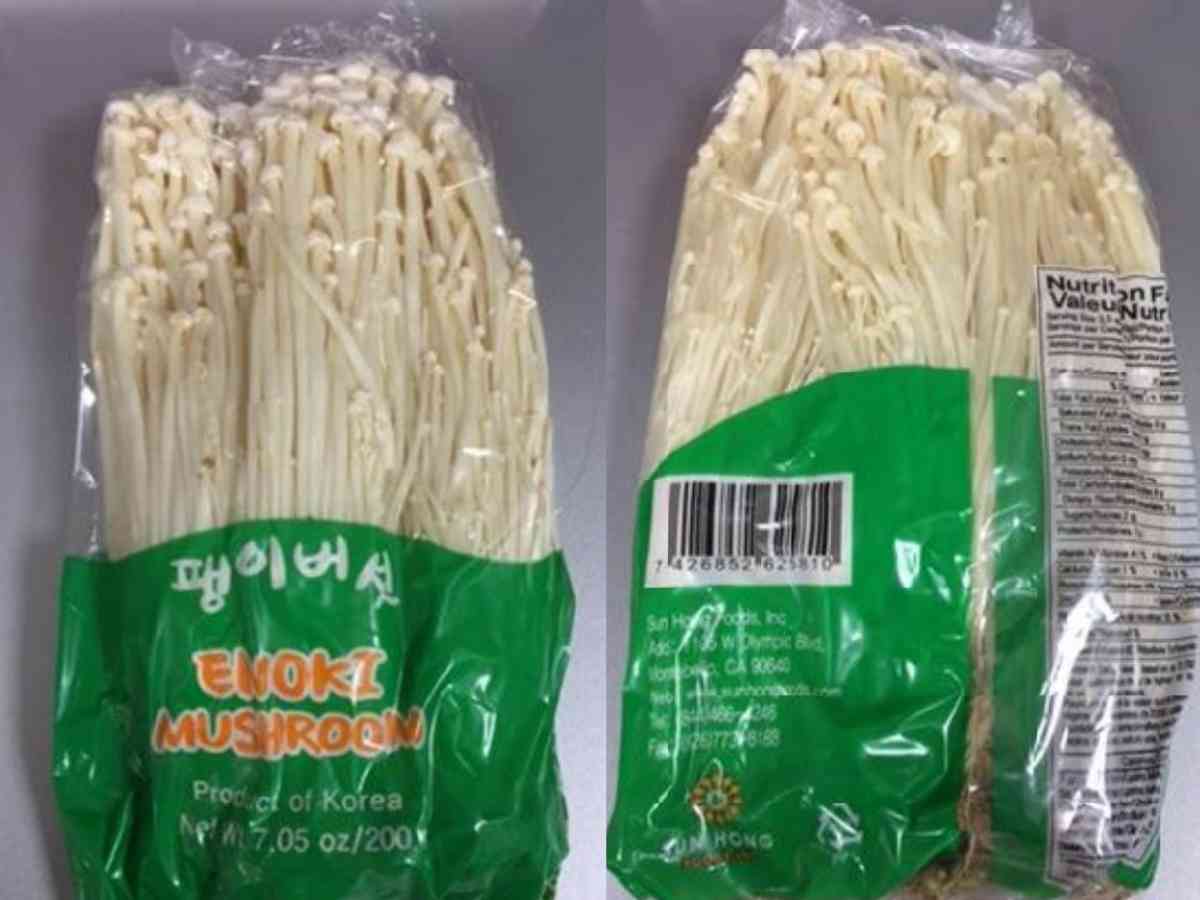 Korean enoki mushrooms recalled in US