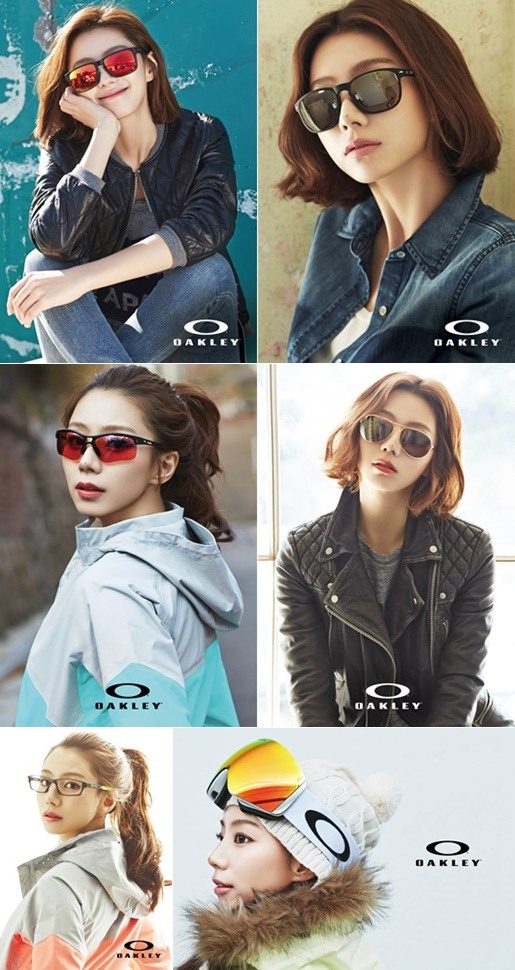 Park Soo-jin models for Oakley