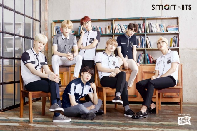 BTS renews contract with school uniform brand Smart
