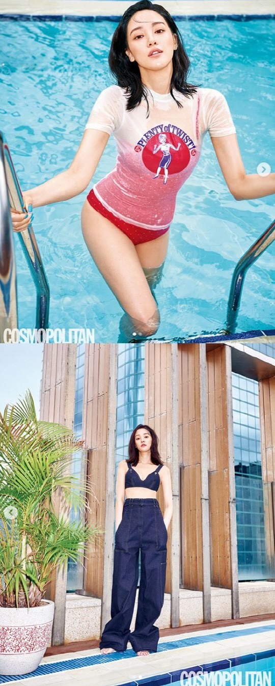 Lee Joo-yeon reveals summer body